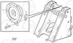 13057 Compressor horn L90D, Volvo Construction Equipment
