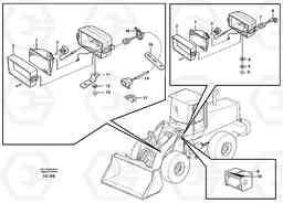 50109 Work lights, front. L90D, Volvo Construction Equipment