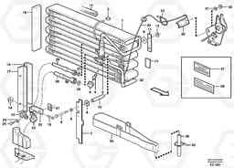 57792 Evaporator for cooling agent R134a with fitting parts. L90D, Volvo Construction Equipment