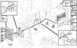 85918 Assembly of hose: evaparator, receiver drier and condenser. L90D, Volvo Construction Equipment