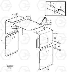85460 Side hatches, front L90D, Volvo Construction Equipment