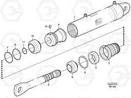 16660 Hydraulic cylinder L70C SER NO 13116-, SER NO BRAZIL 70007-, Volvo Construction Equipment