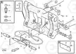 70776 Hydraulic attachment bracket. L90D, Volvo Construction Equipment