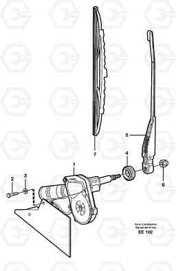 4606 Windshield wiper, rear L120D, Volvo Construction Equipment