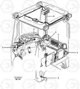 22507 Cable harnesses, cab L120D, Volvo Construction Equipment