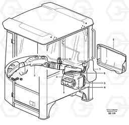 40991 Air distribution L110E S/N 1002 - 2165 SWE, 60001- USA,70201-70257BRA, Volvo Construction Equipment