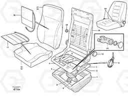 61171 Driver's seat. L120D, Volvo Construction Equipment