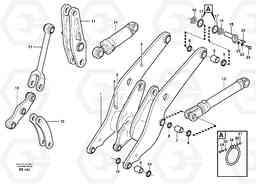 66313 Lifting frame work with assembly parts L120D, Volvo Construction Equipment
