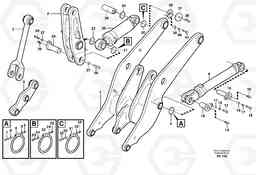 12609 Lifting- and tilt cylinder with assembly parts. L120D, Volvo Construction Equipment