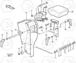 87100 Armrest L120D, Volvo Construction Equipment