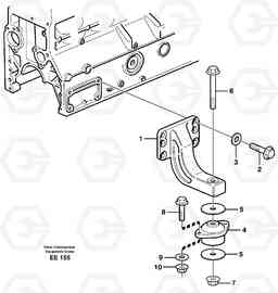 14071 Engine mounting L120D, Volvo Construction Equipment