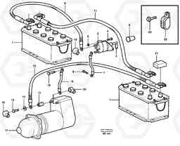 10851 Battery cable and main switch L120D, Volvo Construction Equipment