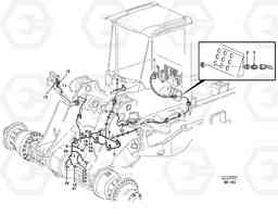 3155 Cable harness, front L120D, Volvo Construction Equipment