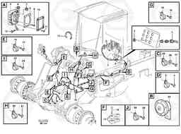 32169 Front cable harness with assembly parts L120D, Volvo Construction Equipment