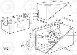 82455 Battery box with fitting parts L120D, Volvo Construction Equipment