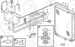 22283 Expansion tank with fitting parts L120D, Volvo Construction Equipment