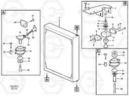85123 Radiator with fitting parts L120D, Volvo Construction Equipment