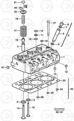 25251 Cylinder head L120D, Volvo Construction Equipment