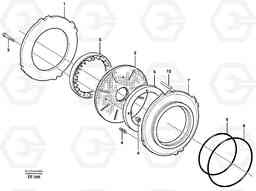 106569 Multi-disc brake, front L120D, Volvo Construction Equipment