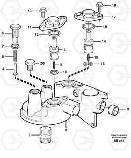 50116 Housing, oil filter L120D, Volvo Construction Equipment