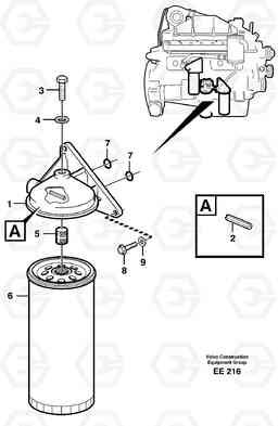 25263 Oil filter by pass L120D, Volvo Construction Equipment