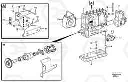 91267 Fuel injection pump with fitting parts L120D, Volvo Construction Equipment