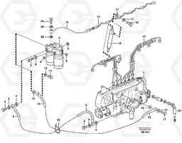 32166 Fuel pipes, injection pump - fuel filter - injector L120D, Volvo Construction Equipment