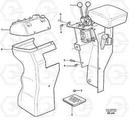 41026 Cover for servo valves L110E S/N 1002 - 2165 SWE, 60001- USA,70201-70257BRA, Volvo Construction Equipment