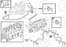 20841 Fuel system, oil pipe, pipe for smoke limiter L120D, Volvo Construction Equipment