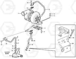 50118 Turbocharger with fitting parts L120D, Volvo Construction Equipment