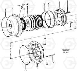 61168 Parking brake L120D, Volvo Construction Equipment