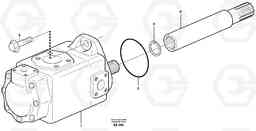 12605 Hydraulic pump with fitting parts L120D, Volvo Construction Equipment