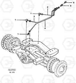 12109 Lubricant lines for planet shaft. L120D, Volvo Construction Equipment