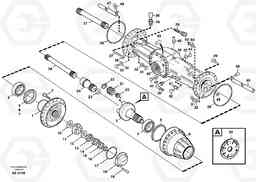 3056 Planet shaft, rear L120D, Volvo Construction Equipment