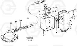 22355 Differential lock, hydraulic line L120D, Volvo Construction Equipment