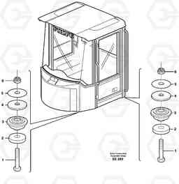 22379 Driver's cab, mounting block L120D, Volvo Construction Equipment