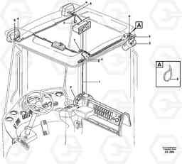 3157 Cable harnesses, headlining. L120D, Volvo Construction Equipment
