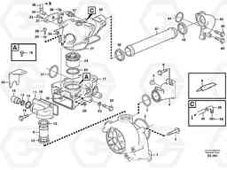 29845 Water pump and thermostat housing L120D, Volvo Construction Equipment