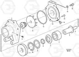 38743 Water pump, intercooler L120D, Volvo Construction Equipment