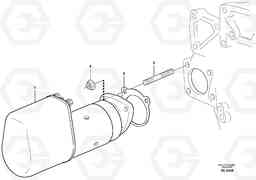 24853 Starter motor with assembling details L120D, Volvo Construction Equipment