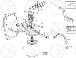 3123 Coolant filter. L120D, Volvo Construction Equipment