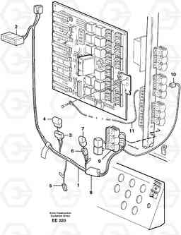 60935 Cable harness, air conditioning. Cab. L120D, Volvo Construction Equipment