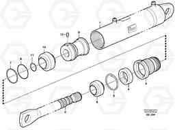 12607 Hydraulic cylinder L120D, Volvo Construction Equipment