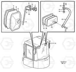 89440 Rear view mirror L150D, Volvo Construction Equipment