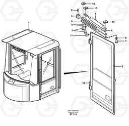 54431 Door with fitting parts L150D, Volvo Construction Equipment