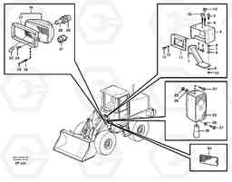 78057 Lighting, front L150D, Volvo Construction Equipment