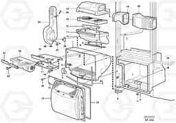 23769 Fresh air inlet, filter and fan housing L150D, Volvo Construction Equipment