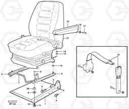 84768 Operator seat with fitting parts L150D, Volvo Construction Equipment