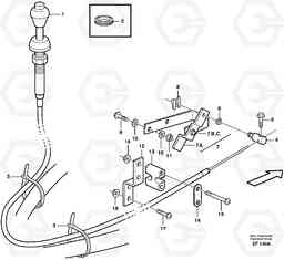 48085 Hand throttle control. L150D, Volvo Construction Equipment