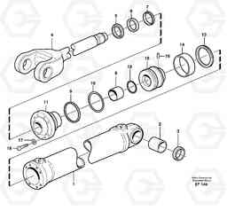 3067 Hydraulic cylinder, lifting L150D, Volvo Construction Equipment